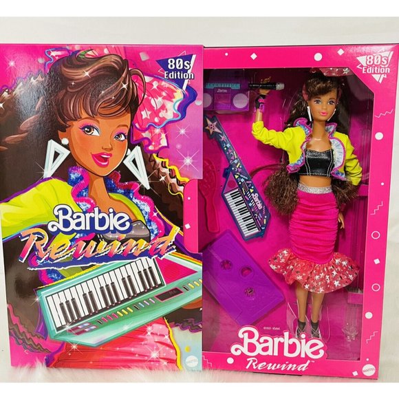 MATTEL Other - Barbie Rewind 80s Edition Dolls' Night Out Doll-Themed 11.5-In Brunette  New
